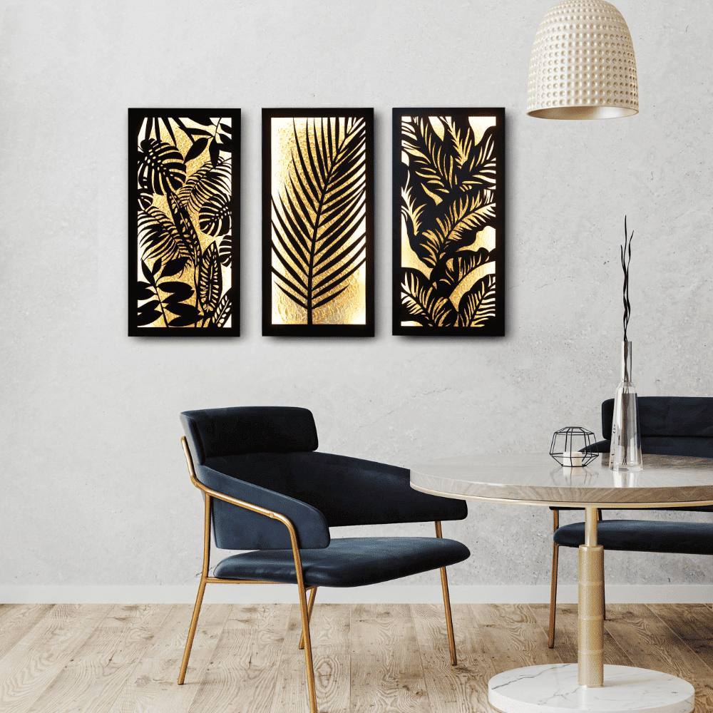 Jungle Chic Wall Art (Set of 3 Frames)