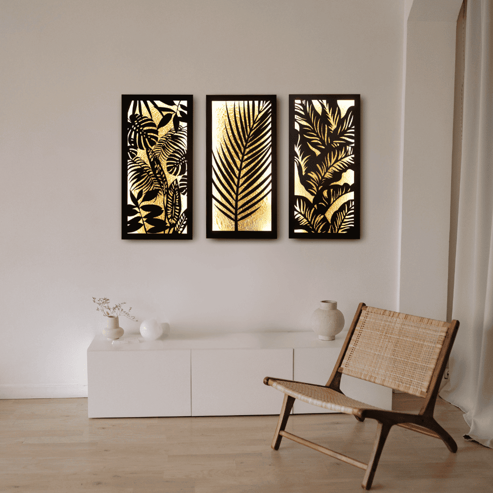 Jungle Chic Wall Art (Set of 3 Frames)