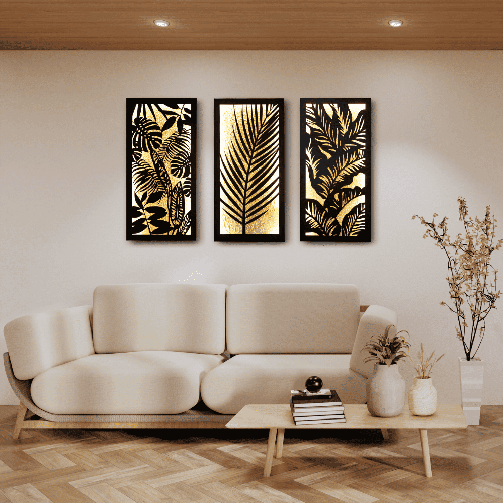 Jungle Chic Wall Art (Set of 3 Frames)