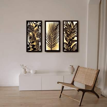 Jungle Chic Wall Art (Set of 3 Frames)