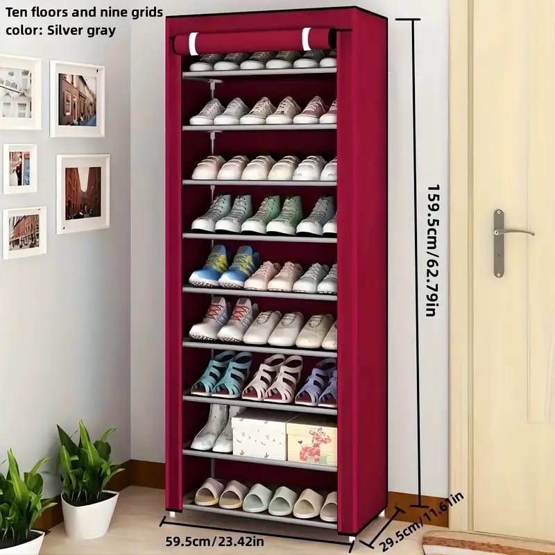 Shoe Rack Organizer Detachable Shoe Rack Multi Layer Non Woven Shoe Cabinet