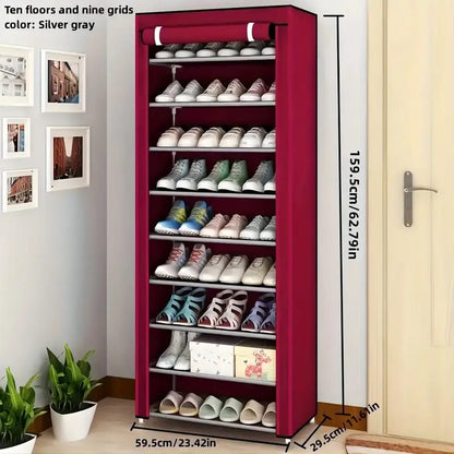 Shoe Rack Organizer Detachable Shoe Rack Multi Layer Non Woven Shoe Cabinet
