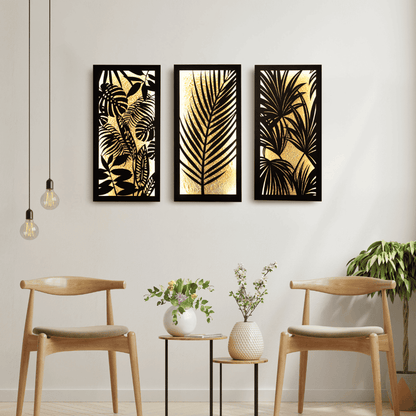 Golden Jungle (Set of 3 Frames)