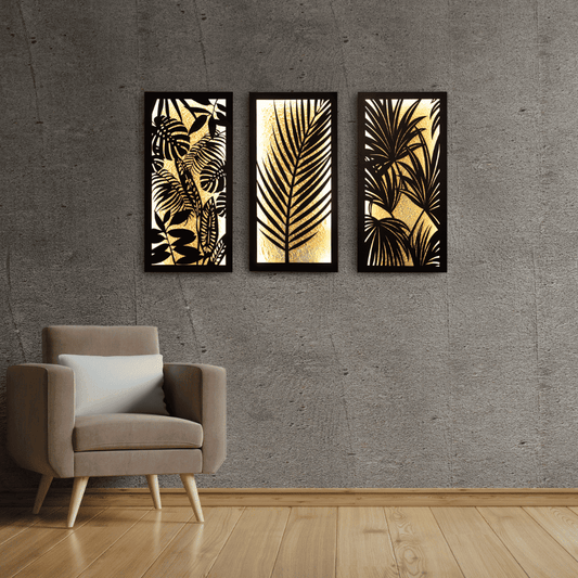 Golden Jungle (Set of 3 Frames)