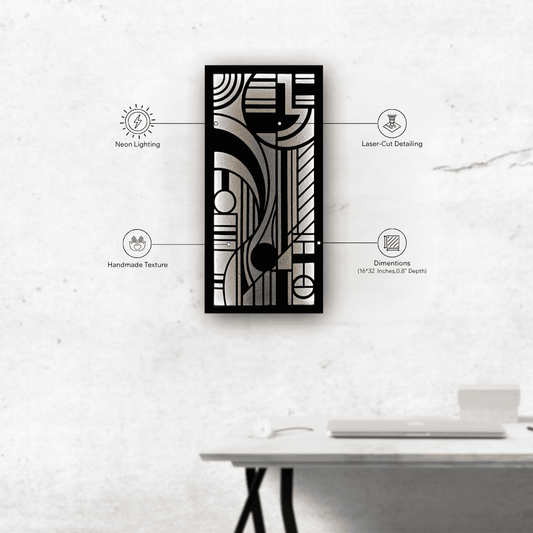 Modern Wooden Wall Decor |  16" x 32" (W × L)