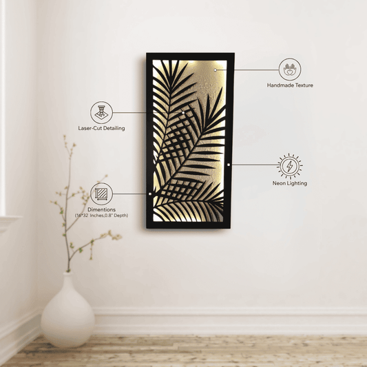 Palm Harmony Leaf |  16" x 32" (W × L)