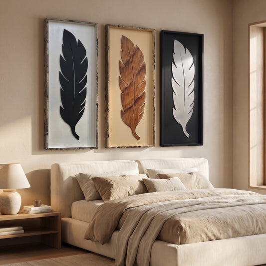 Organic Feather | Set of 3 Frames