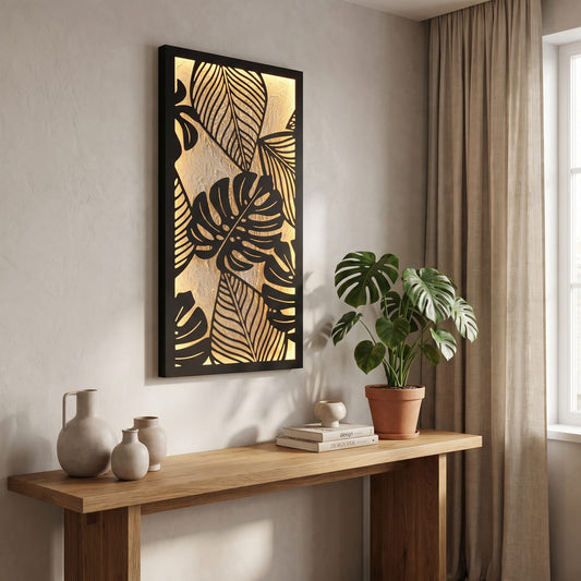 Monstera Glow |  16" x 32" (W × L)