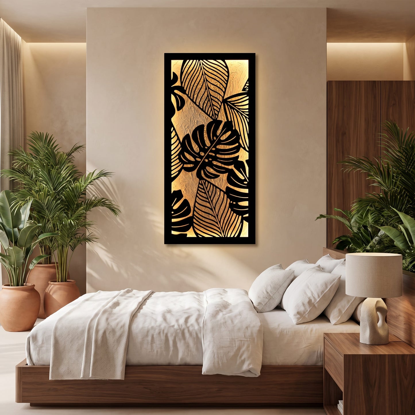 Monstera Glow |  16" x 32" (W × L)