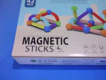 Magnetic Rods Toy - Magnetic Stick Building Blocks Magnetic Blocks for kids DIY Magnetic Sticks Blocks Montessori Toys - Magnetic Block Set - Block Set For Kids